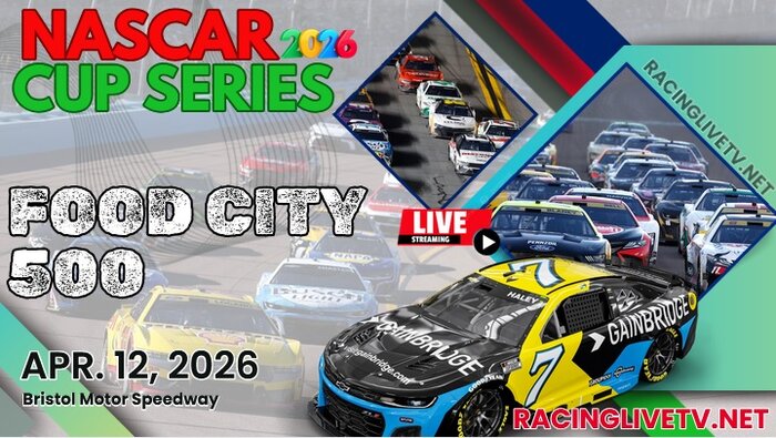 {Food City 500} NASCAR Cup Race Live Streaming & Replay 2026