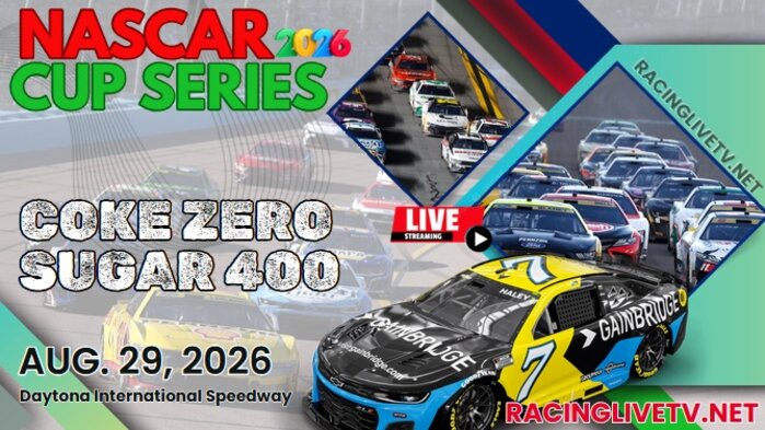 {Coke Zero Sugar 400} NASCAR Cup Race Live Streaming & Replay 2026